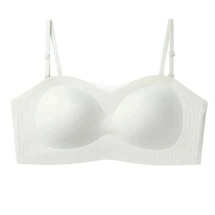 Sutiã sem fio invisível volta sem costura fina fundação de verão