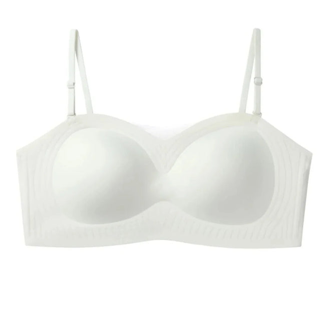 Sutiã sem fio invisível volta sem costura fina fundação de verão